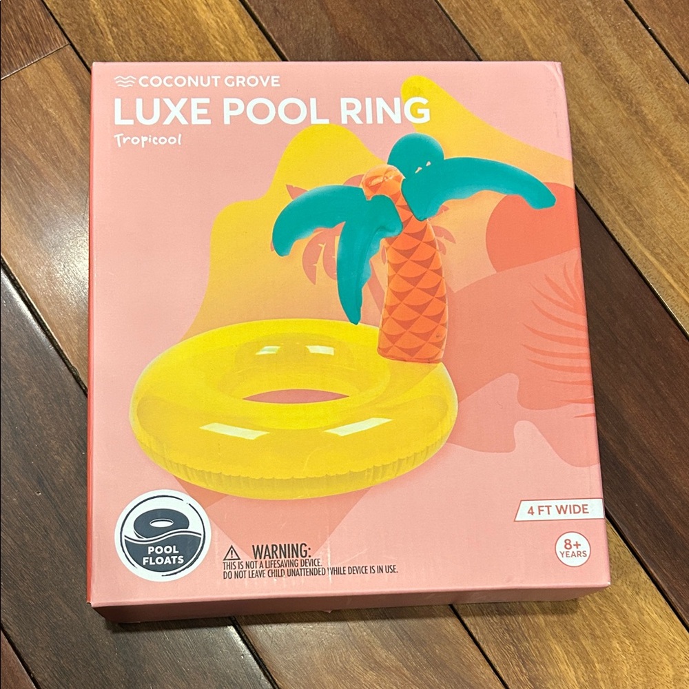 Brand New Luxe Pool Ring - Yellow and Blue